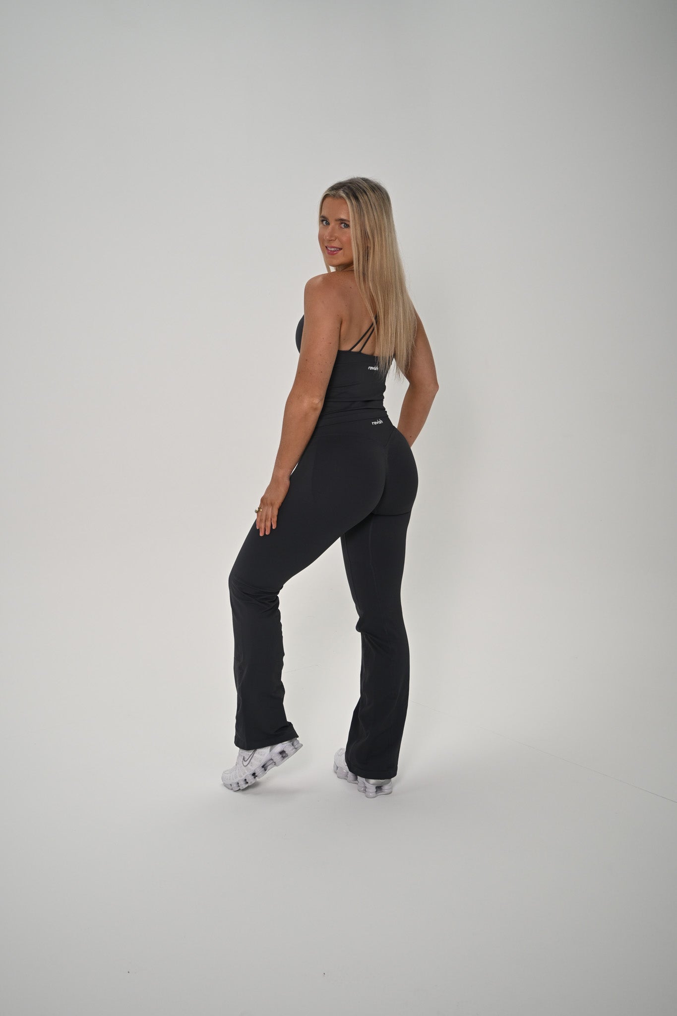 SMOKE FLARED LEGGINGS